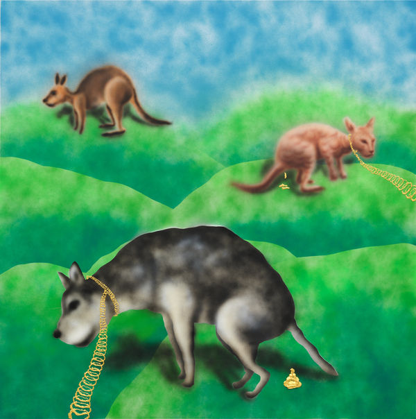 ¥ouada Spy 2, 2021 Acrylic on canvas 150 x 150 cm