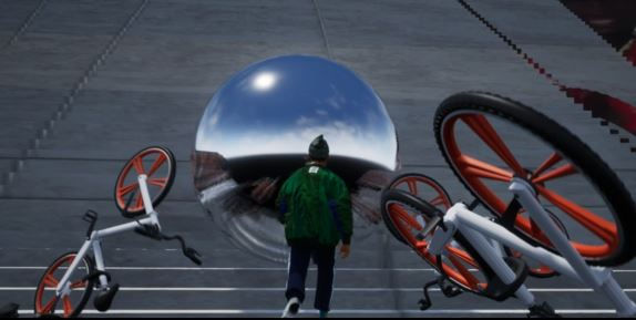 ChillChill Mobike Sisyphus, 2018 Single channel video with sound 14'12"