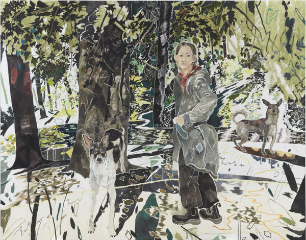 Chris Huen Sin-Kan Balltsz, Haze and MuiMui, 2021 Oil on canvas 220 x 280 cm