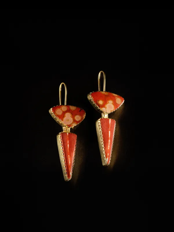 Yazzie Johnson and Gail Bird Earrings, d. 2026 1 h. x 1/2 w. inches