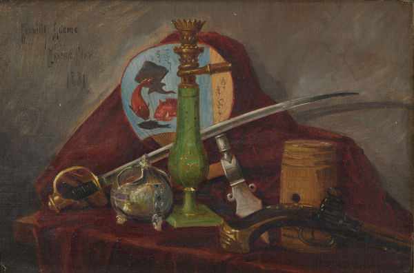 Cassidy Adams, Still Life of Various Objects, d. 1881