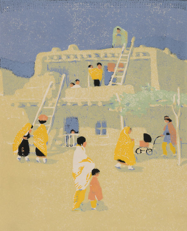 Gustave Baumann, San Domingo Pueblo