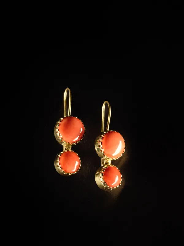 Yazzie Johnson and Gail Bird Earrings, d. 2026 1 h. x 1/2 w. inches