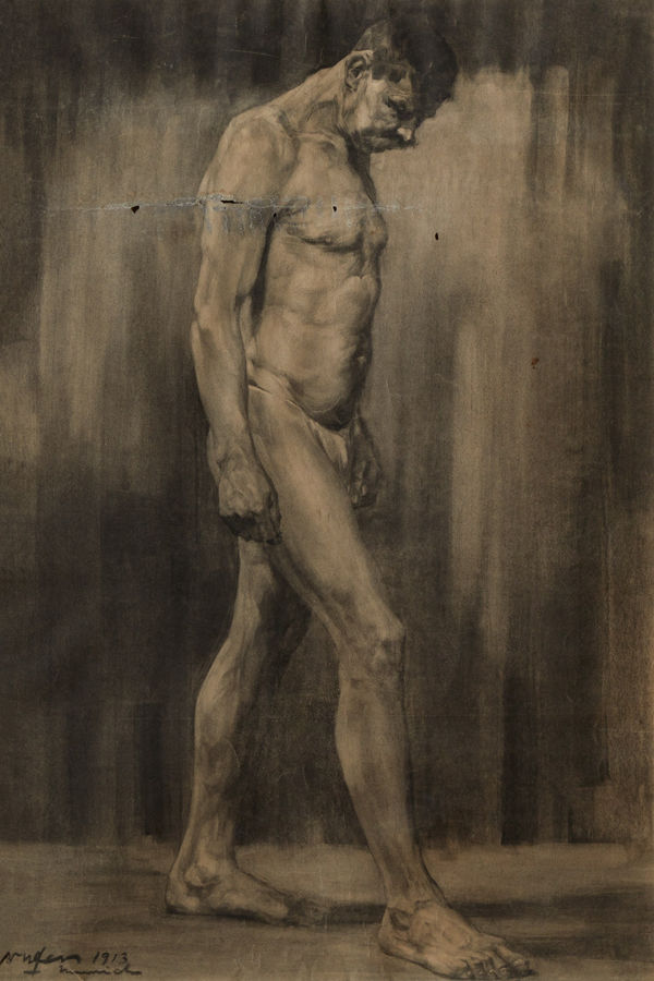 Walter Ufer, Academic Figure Drawing, d. 1913