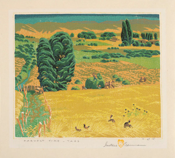 Gustave Baumann, Harvest Time - Taos