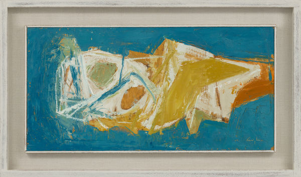 Leigh Davis, Reclining Figure in Blue and Yellow