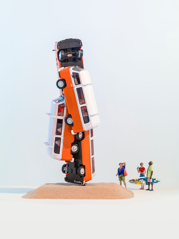 David Mach RA Love, Joy, Peace & Happiness, 2023 Model for bronze 72 x 28 x 28 cm 28 1/4 x 11 x 11 in Edition 1 of 5