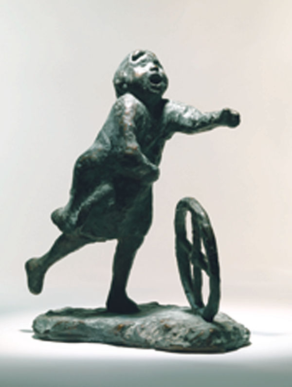 Ralph Brown Running Girl With a Wheel, 1954 Bronze 30 x 13 x 24 cm 11 3/4 x 5 1/8 x 9 1/2 in 8 of 9