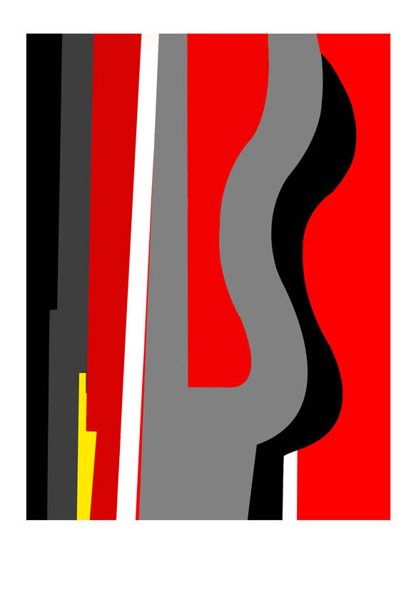 Anthony Abrahams Megalopolis, 2015 Iprint 68 x 53 x 3 cm (Framed) 26 3/4 x 20 7/8 x 1 1/8 in Edition 1 of 3