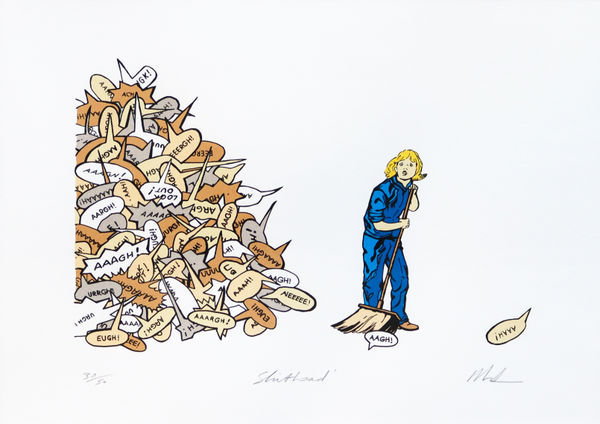 David Mach RA Shitload, 2020 Screenprint 43 x 53 cm (Framed) Image Size: 30 x 22 cm 11 3/4 x 8 5/8 in Edition 30 of 50