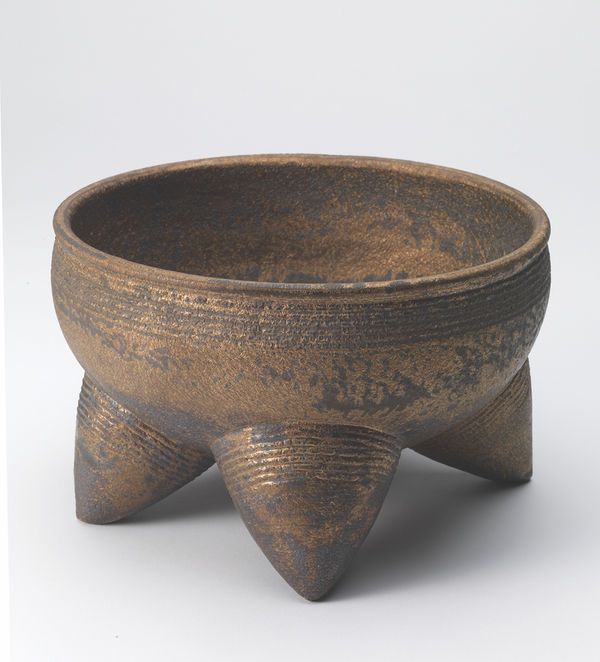 Jason Wason Small Bowl on Conical Feet, c.2010 Fired Clay 15 x 14 cm 5 7/8 x 5 1/2 in Unique