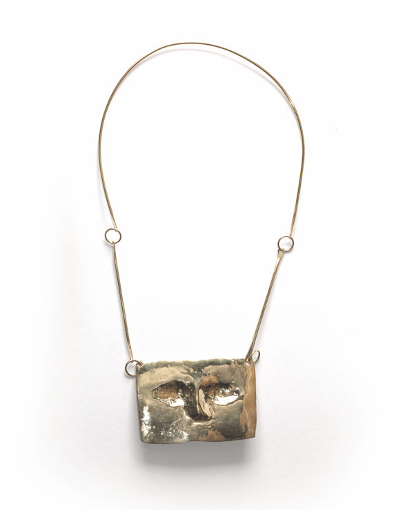 Lynn Chadwick Pectoral Necklace, 1980 18 ct gold 31 x 16 cm 12 1/4 x 6 1/4 in Edition 1 of 30