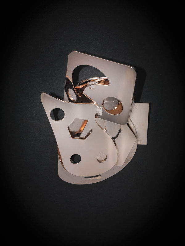 Jeff Lowe Regulus (Brooch), 2019 Rose Gold on Brass 7 x 5.5 x 2.5 cm 2 3/4 x 2 1/8 x 1 in Unique