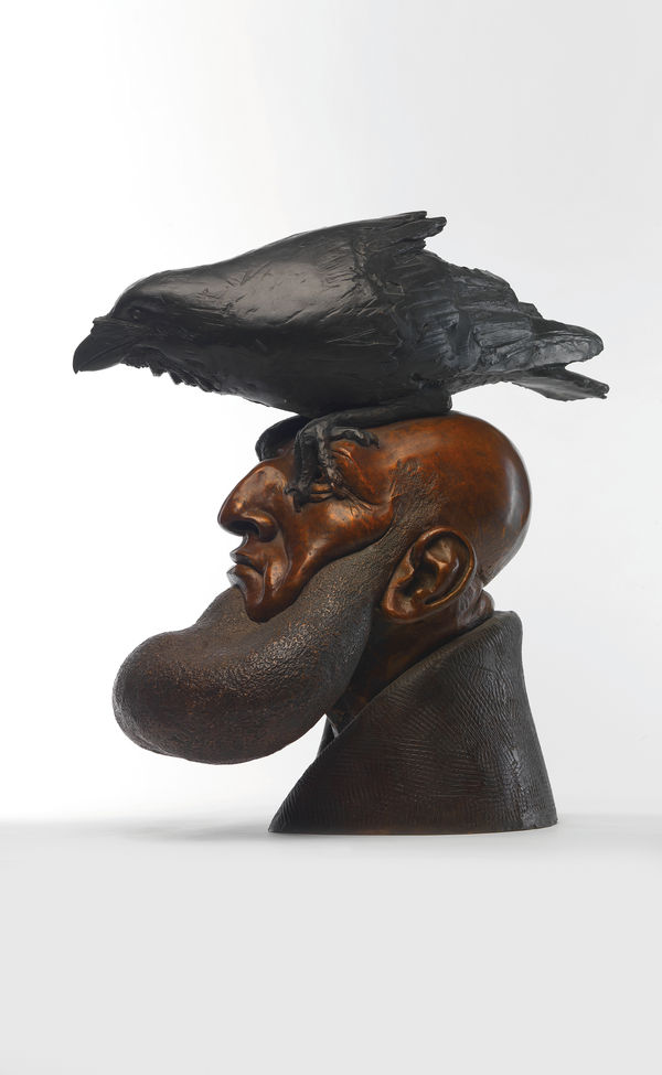 Jon Buck Noah and the Raven, 1988 Bronze 61 x 57 x 24 cm 24 x 22 1/2 x 9 1/2 in Edition 1 of 5