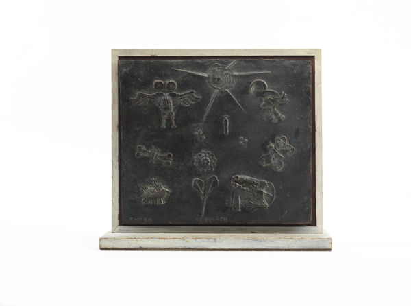 George Fullard St Francis, 1960 Bronze on wooden frame 34 x 37 x 14 cm 13 3/8 x 14 5/8 x 5 1/2 in Unique