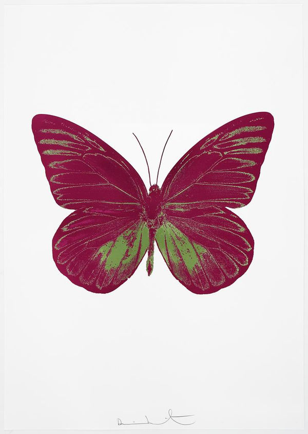 Damien Hirst, The Souls I - Fuchsia Pink/Leaf Green, 2010