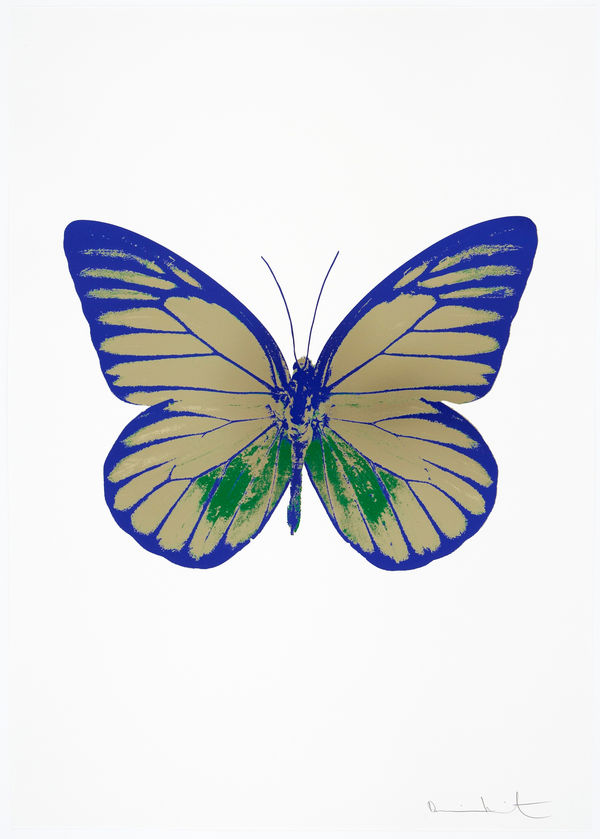 Damien Hirst, The Souls I - Cool Gold/Emerald Green/Westminster Blue, 2010