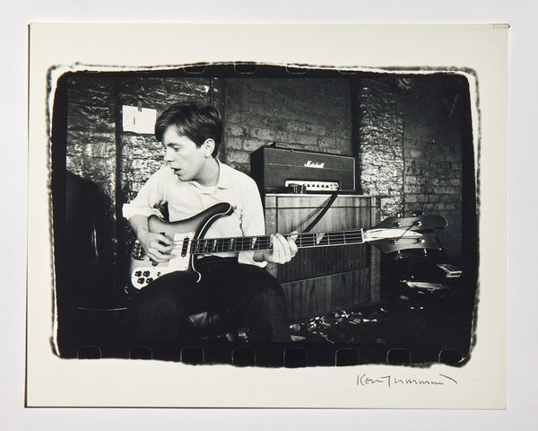 Kevin Cummins, Bernard Sumner, TJ Davidson’s Rehearsal Room, Little Peter Street, Manchester, 19 August 1979