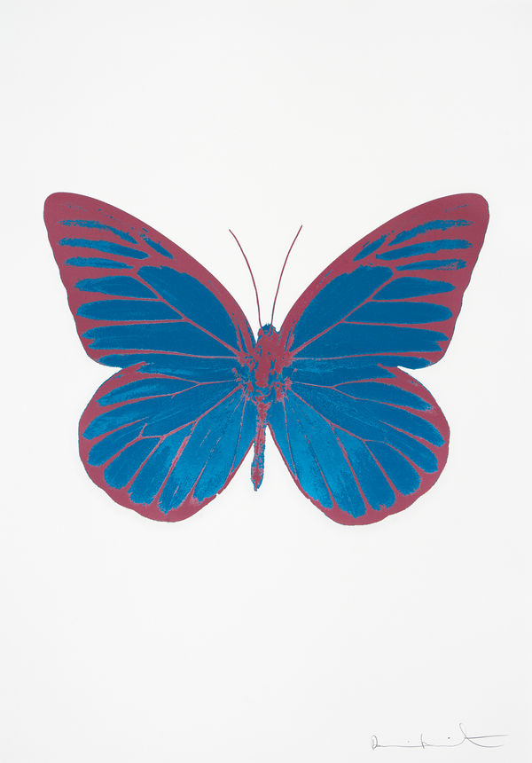 Damien Hirst, The Souls I - Turquoise/Blind Impression/Loganberry Pink, 2010