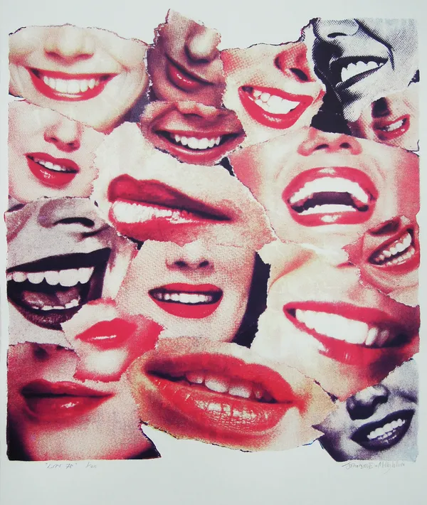 John Dove and Molly White LIPS 78, 2020 Screenprint on Somerset Satin 400gsm 99 x 82 cm Edition of 25 Signed, numbered and titled