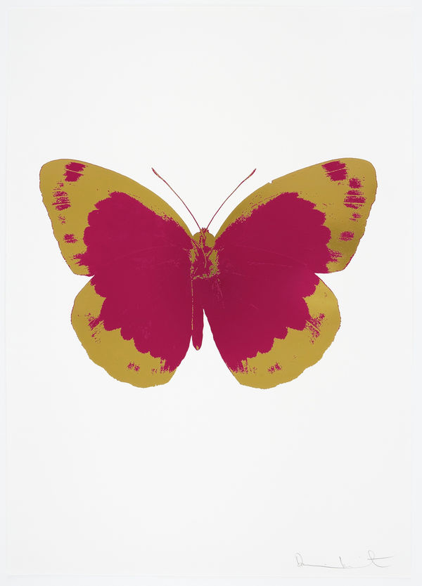 Damien Hirst, The Souls II - Fuchsia Pink/Oriental Gold/Blind Impression, 2010