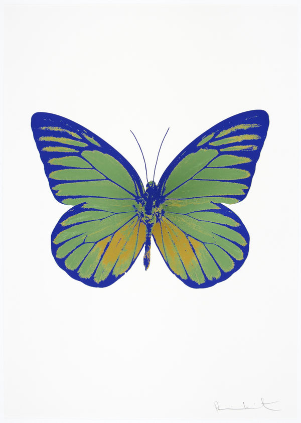 Damien Hirst, The Souls I - Leaf Green/Oriental Gold/Westminster Blue, 2010