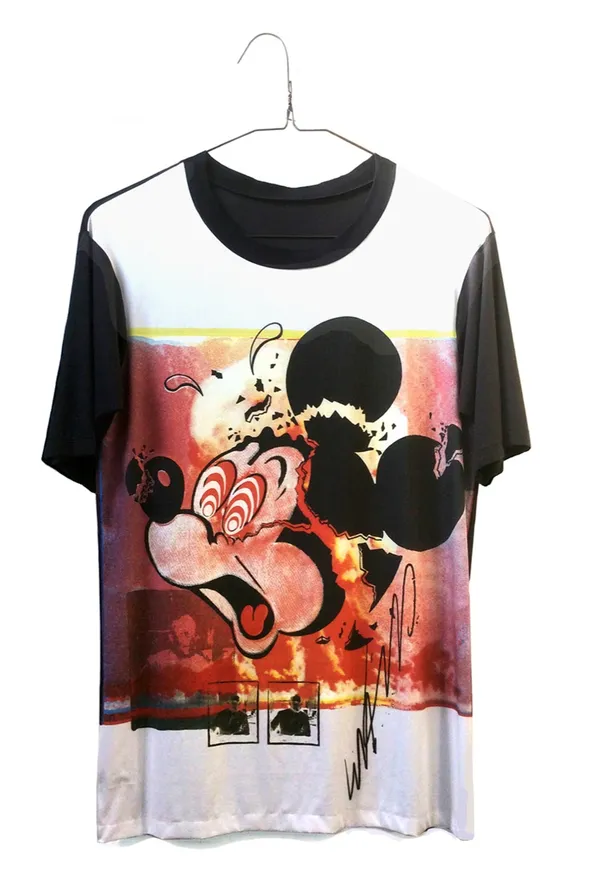 John Dove and Molly White, EXPLODING MICKEY Big TEE with forged steel hanger, 2015