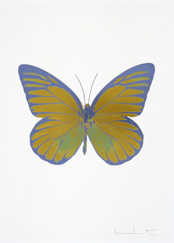 Damien Hirst, The Souls I - Oriental Gold/Leaf Green/Cornflower Blue, 2010