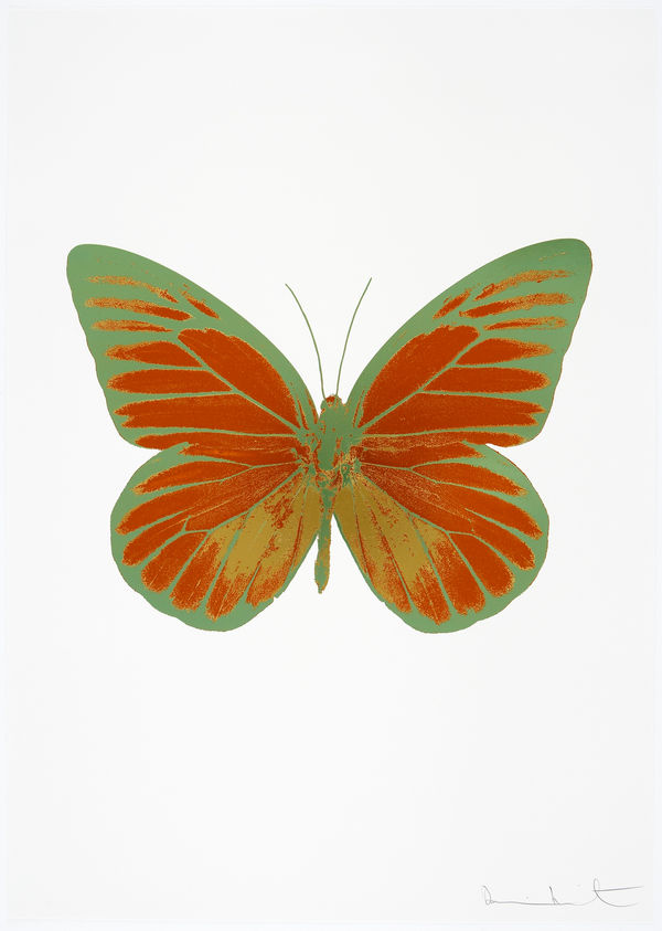 Damien Hirst, The Souls I - Prairie Copper/Oriental Gold/Leaf Green, 2010