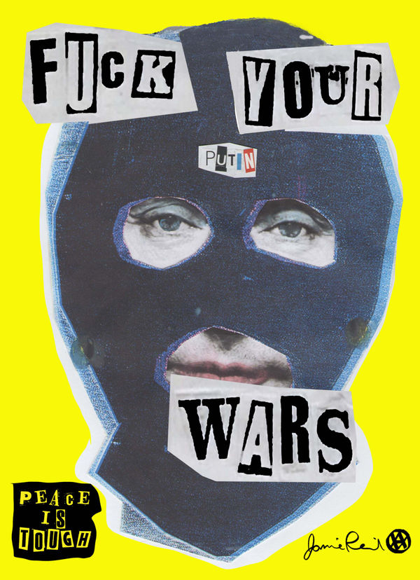 Jamie Reid, Peace Is Tough - Charity print for Ukraine, 2022