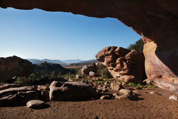 Paul Weinberg, Diepkloof cave is an early archaeological site where engraving and art dating back 60 000 years have been discovered, Elands Bay, Western Cape, 2019-21
