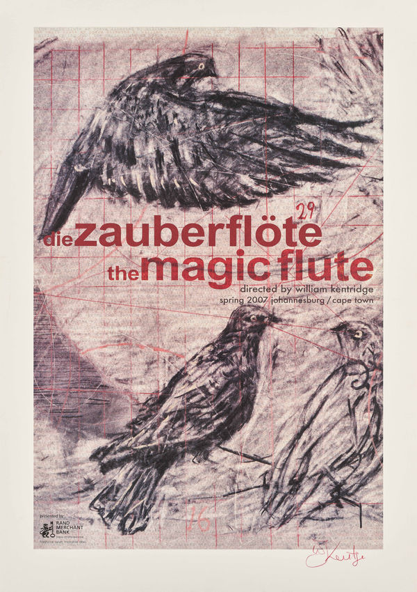William Kentridge, The Magic Flute poster [1], 2007