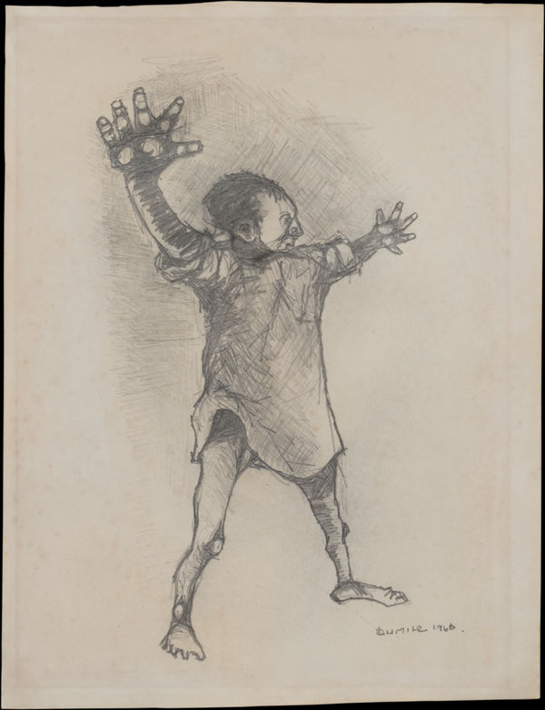 Untitled (Young boy with arms stretched out), 1966