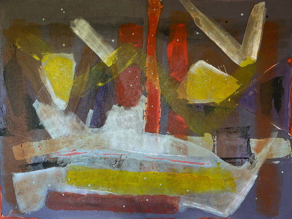 Sam Nhlengethwa, Yellow Triangles, 1990