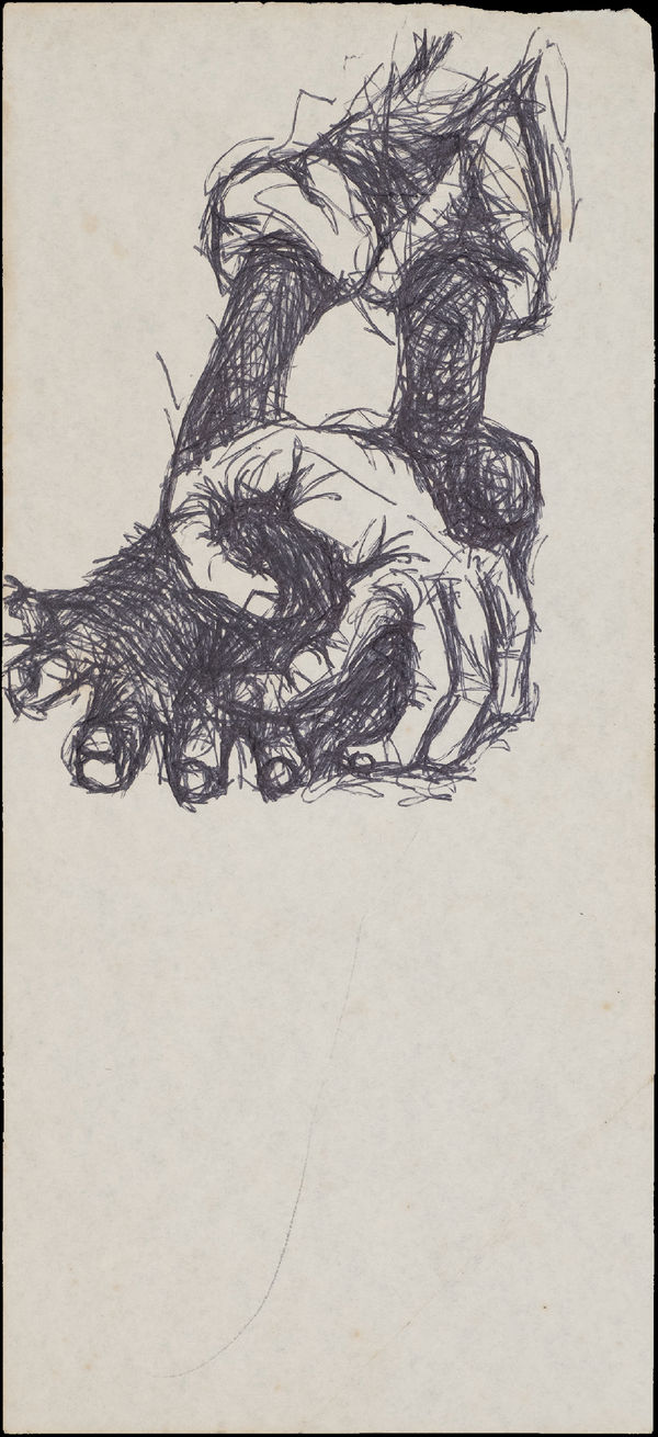 Study for sculpture (Outstretched hands), c.1966