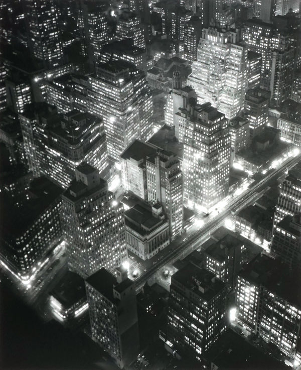 Berenice Abbott, Night View, New York, 1932