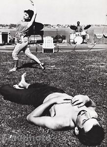 William Claxton, Max Roach, Drums, Newport Beach, 1960, printed 1992