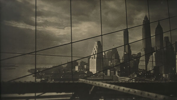 Fred Zinnemann, View of Manhattan from Brooklyn Bridge, November 1931
