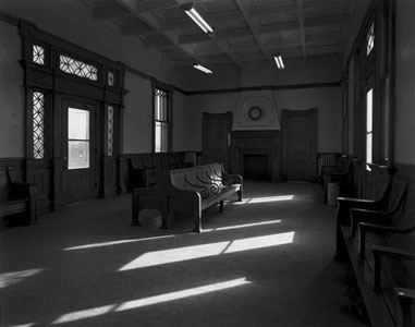 George Tice, Waiting Room, Rutherford Train Station, New Jersey, 1982 (Printed 2022)