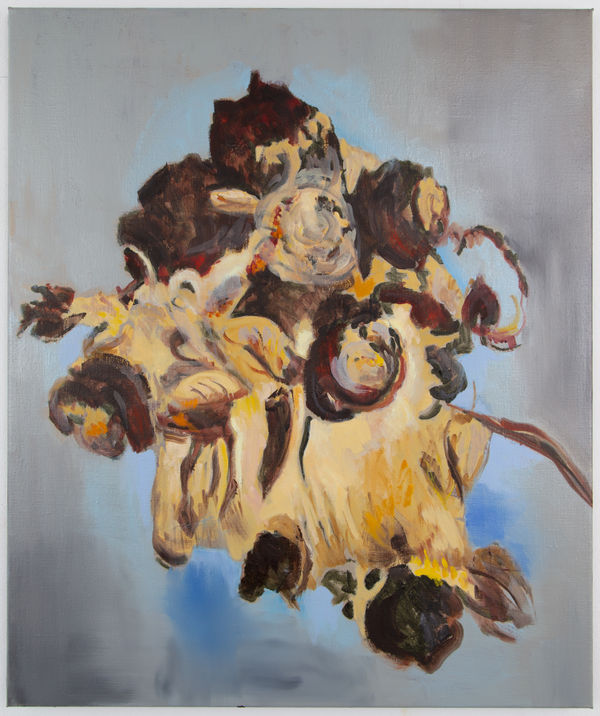 Uwe Wittwer, Nature morte négative d'après Fantin Latour 3 (Still life negative after Fantin Latour 3 / Stillleben negativ nach Fantin Latour 3), 2025