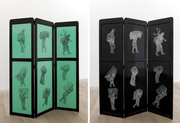 Beatriz González, Desplazamiento anverso y reverso (Displacement recto and verso), 2017