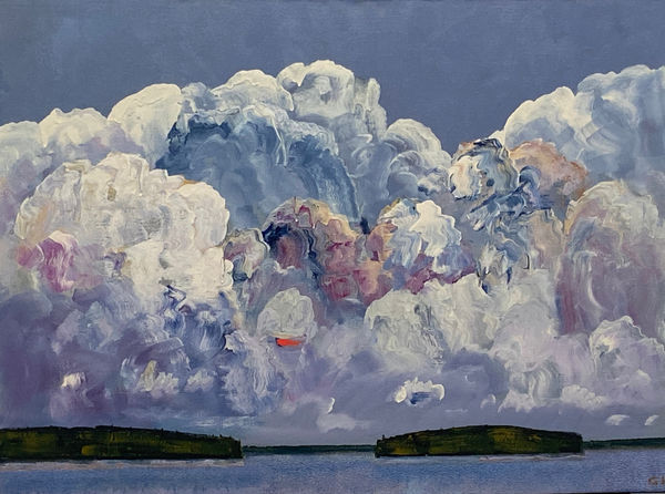 Gregory Hardy, Shimmerng Clouds - La Ronge, 2023