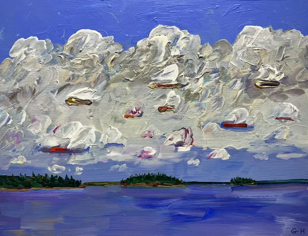 Gregory Hardy, Shining Blue , 2025