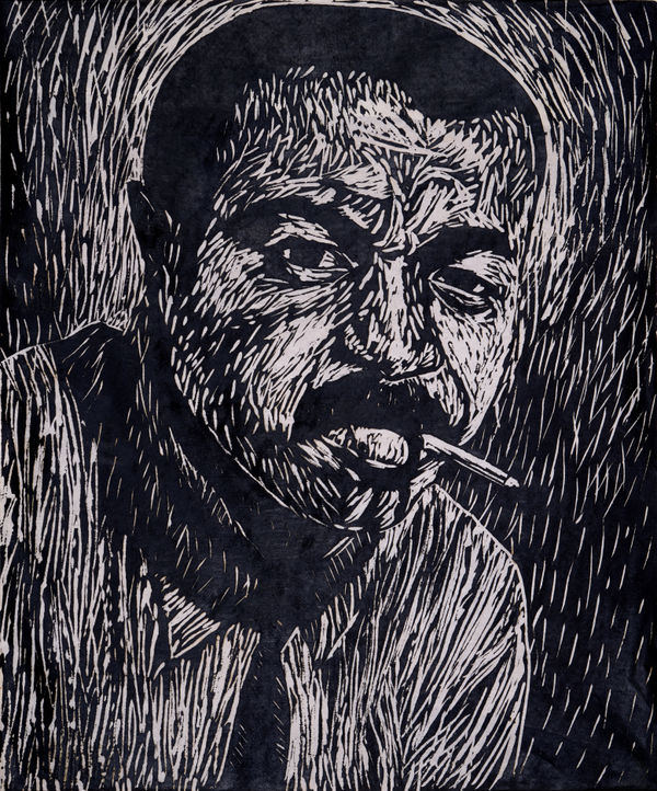 Whitfield Lovell, Portrait of Father, 1985, c.