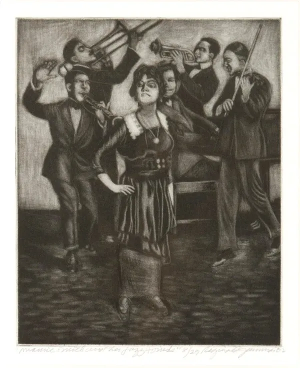 Reginald Gammon Mamie Smith and Her Jazz Hounds, 2002 Lithograph on paper 20 1/4 x 18 in. 51.4 x 45.7 cm 8 of 29