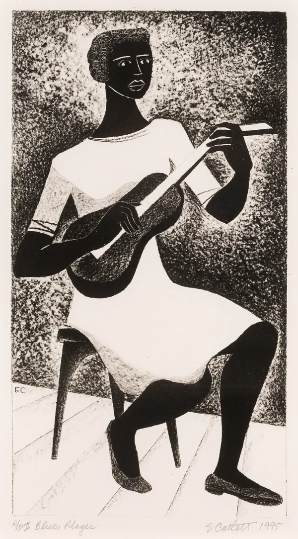 Elizabeth Catlett - Blues Player, 1995