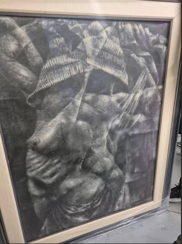 Paul Goodnight Hat Dance , 1984 Graphite on paper 60 x 48 in. 152.4 x 121.9 cm