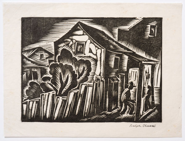 Ralph Chessé Old House New Orleans, 1928 Linoleum cut on paper 6 x 8 in. 15.2 x 20.3 cm
