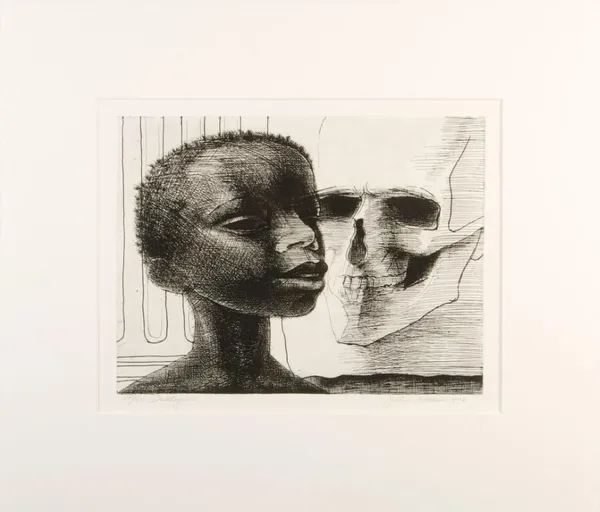John Wilson Dialogue, 1974 Etching on paper 29 x 33 x 1 1/8 in. 73.7 x 83.8 x 2.9 cm 34 0f 35