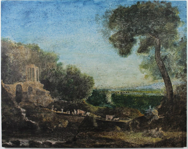 Ripley Whiteside, D’après « Paysage pastoral» de Claude Lorrain / After Claude Lorrain's Landscape with Shepherds, 2025